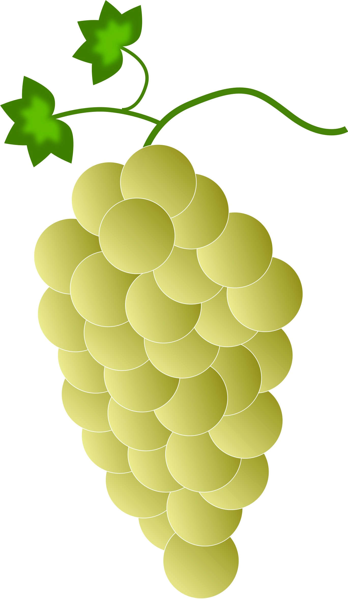 This Free Icons Png Design Of Yellow Grapes (1368x2356), Png Download