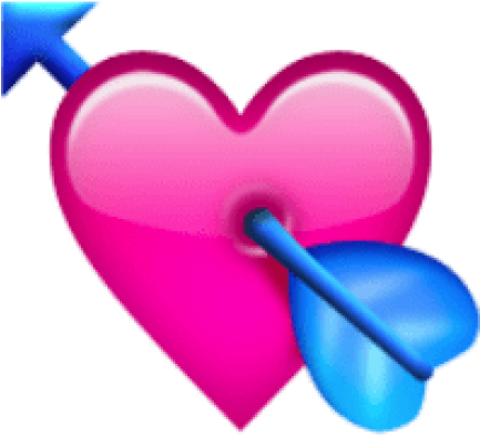 Free Png Ios Emoji Heart With Arrow Png Images Transparent - Ios Heart Emoji Png (480x502), Png Download