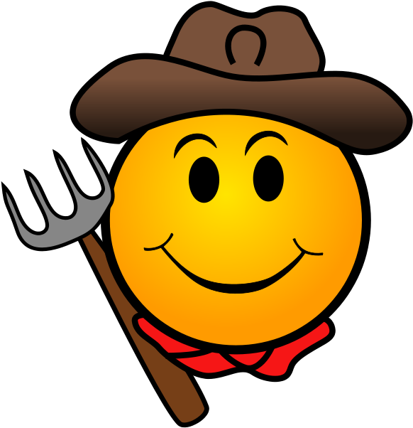 Clipart Png File Tag List, Clip Arts Svg File - Farmer Emoticon (636x900), Png Download