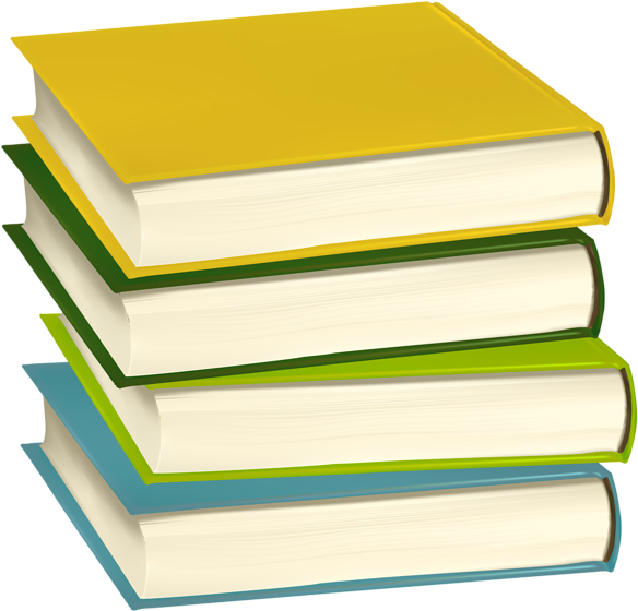 Pile Of Books Png Clip Art Image - 四 本 书 (600x572), Png Download