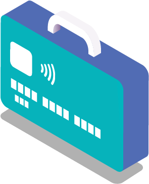 Nw Bus Ill Card Briefcase Square Transparent - Credit Card (471x471), Png Download