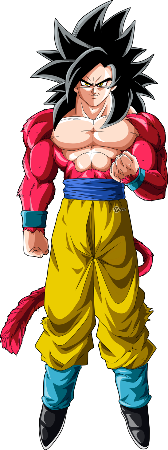 Goku , - Dragon Ball Goku Ssj4 (547x1461), Png Download