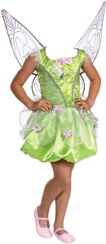 Download - Tinkerbell Costumes For Kids (350x500), Png Download