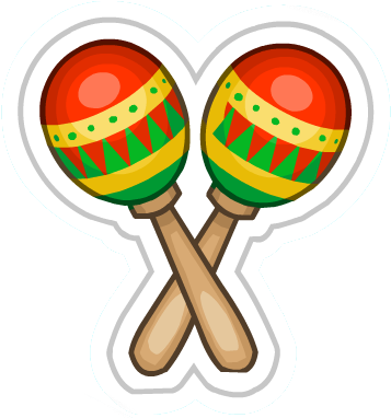 Cinco Celebration - Maracas Clipart (406x395), Png Download