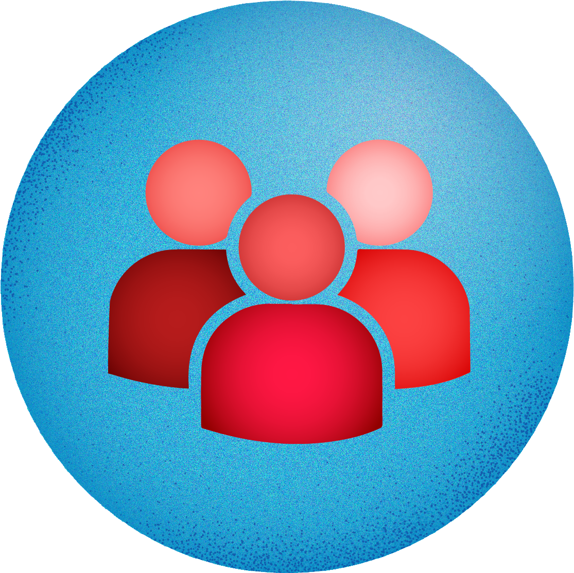 File - Blue Icon - Crowd - Crowd Icon (1156x1153), Png Download