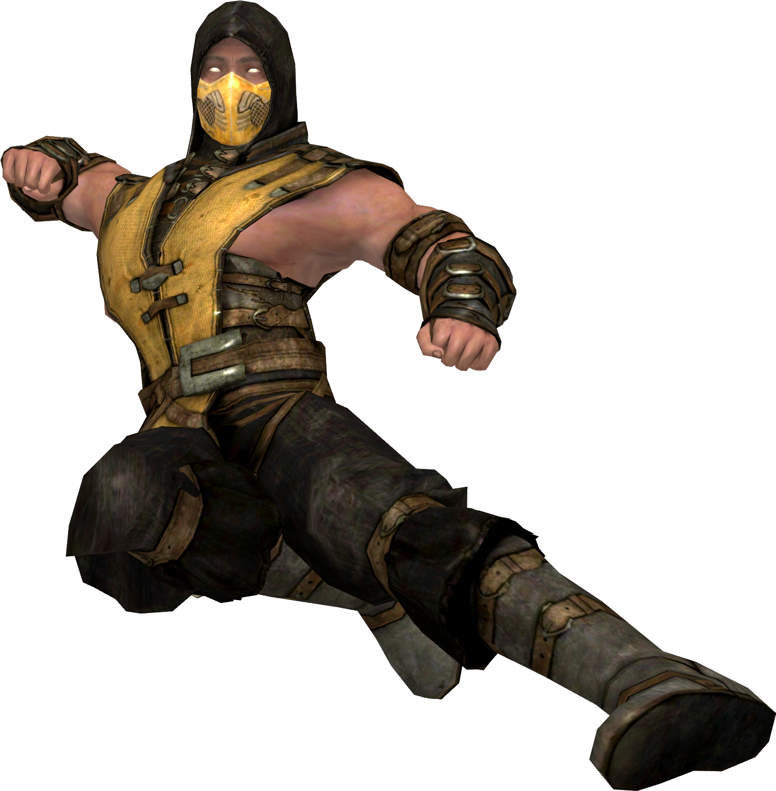 Scorpion - Scorpion Mortal Kombat Kick (1665x1758), Png Download