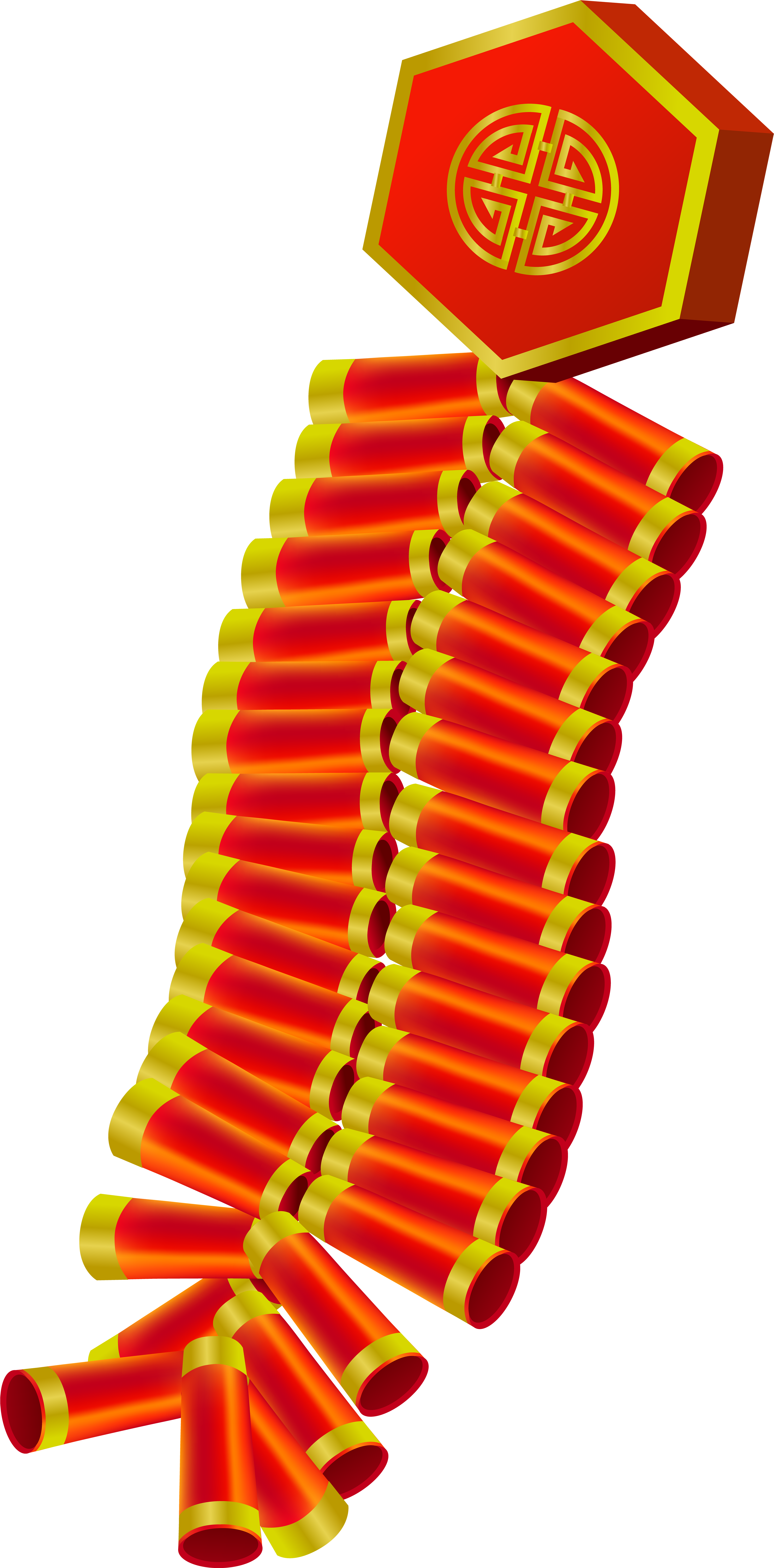 Chinese Firecrackers Png Clip Art (4011x8000), Png Download