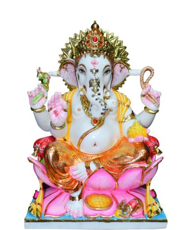 Ganesha Marble Statue - Tax (500x500), Png Download