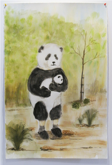 Panda Drawing - Laura Ford Of Sullivan (700x700), Png Download
