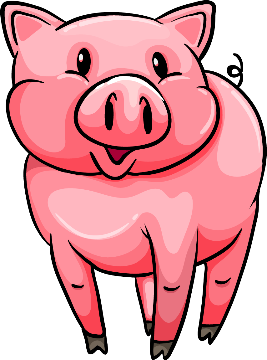 Pig Png Transparent Free Images - Pig Png (854x1150), Png Download