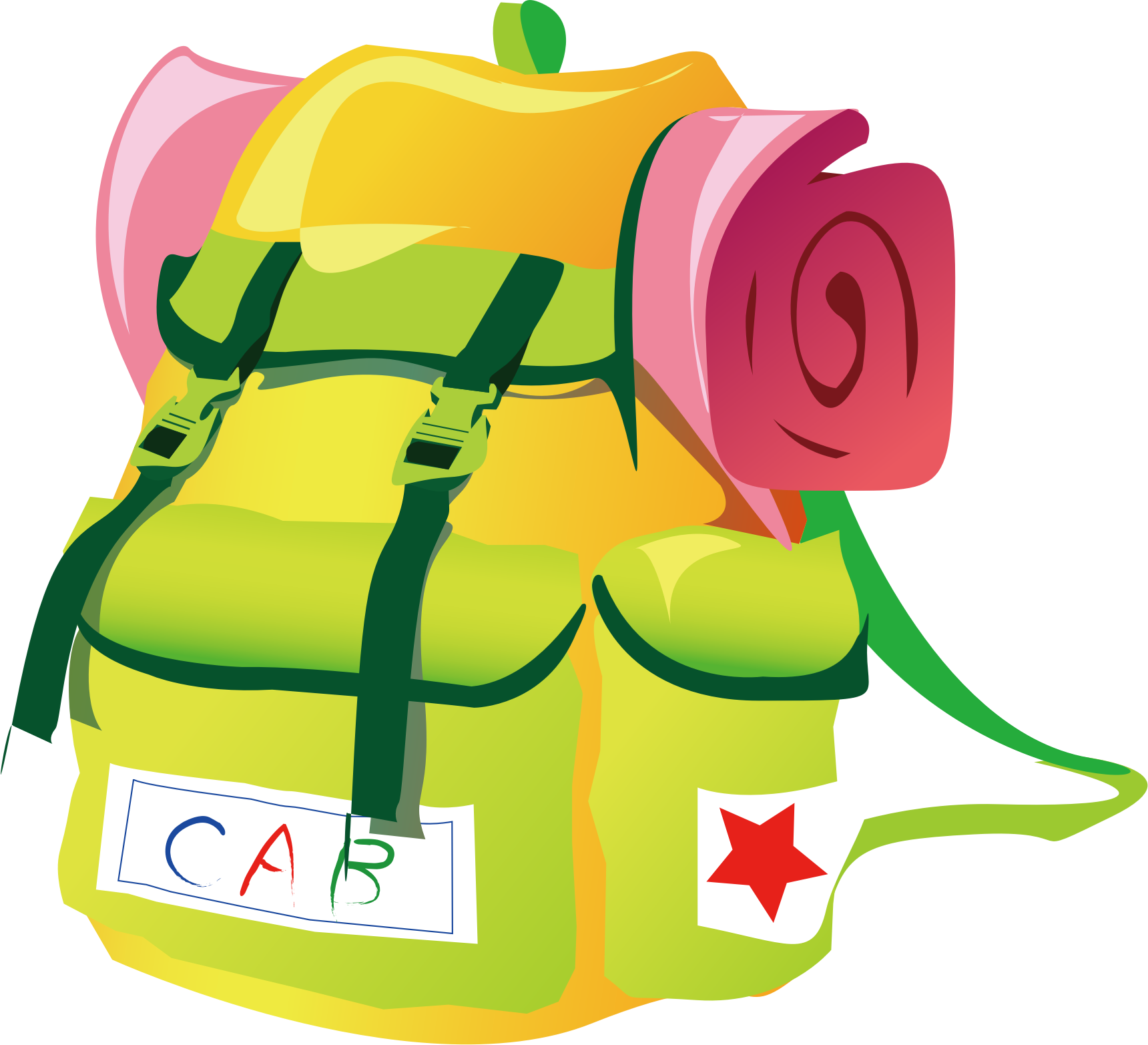Travel Backpack - Backpack Png Clipart (1720x1565), Png Download