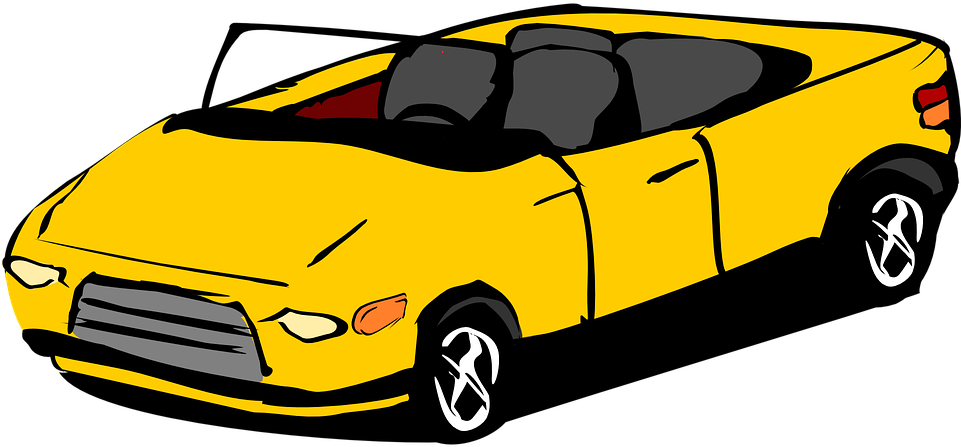 Cabriolet Free Vector Graphic On Pixabay Traffic - Convertible Clipart (960x480), Png Download