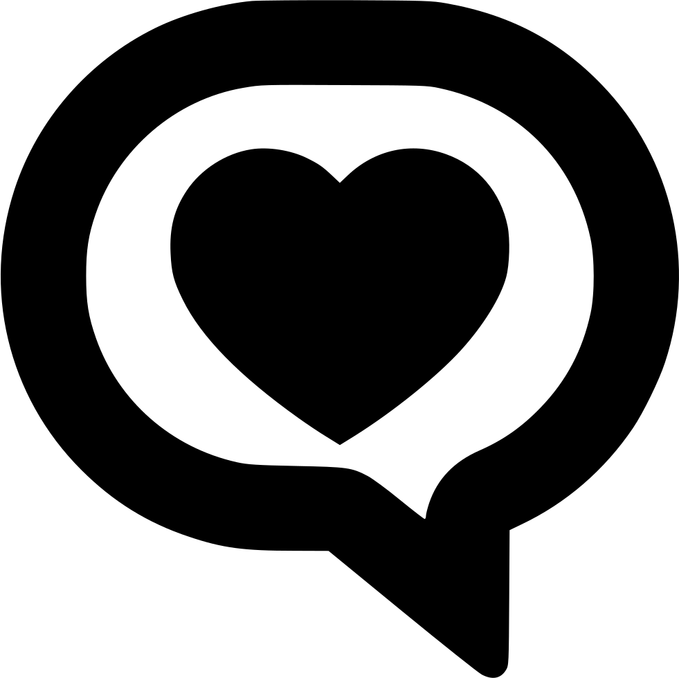 Love Text Clipart Bubble - Icon (981x980), Png Download