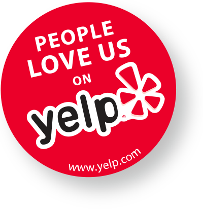 Yelp Logo - " - People Love Us On Yelp Transparent (400x414), Png Download