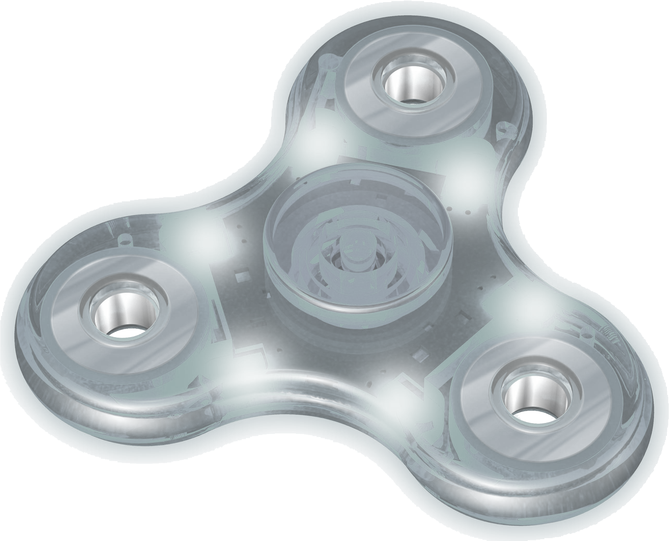 Color Changing Led Fidget Spinner W/metal Bearings - Goodtimes - Gtspin200l - Color Changing Led Fidget (2588x2088), Png Download