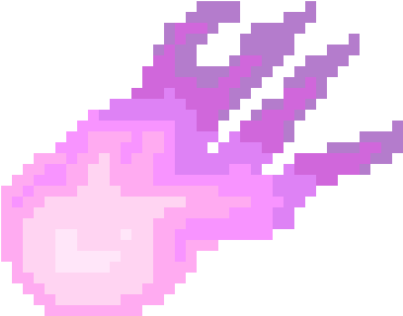 Comet - Pixel Art (400x330), Png Download