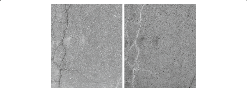 Original Gray Scale Image Of A Crack And Negative Of - Concrete (850x308), Png Download