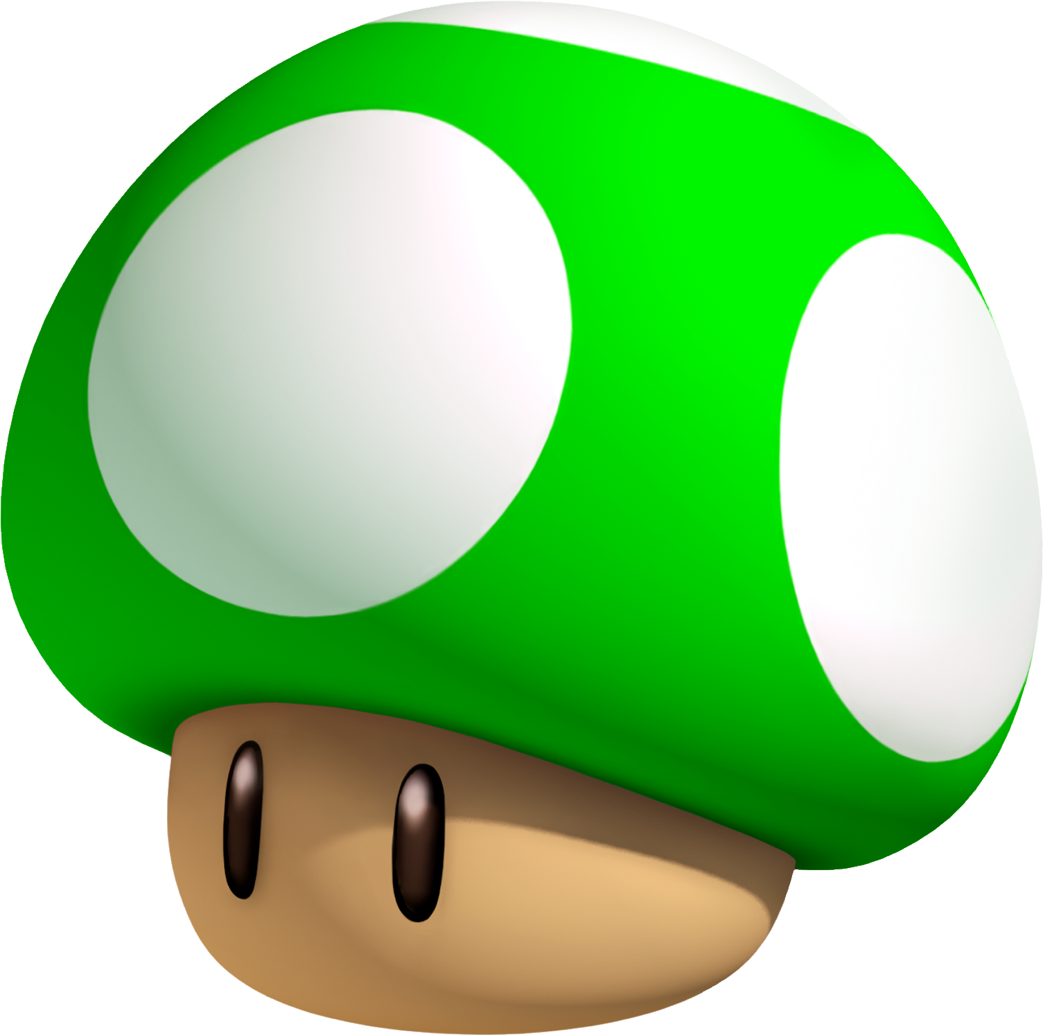 Green Mushroom Png - Mario Green Mushroom Png (1772x1772), Png Download