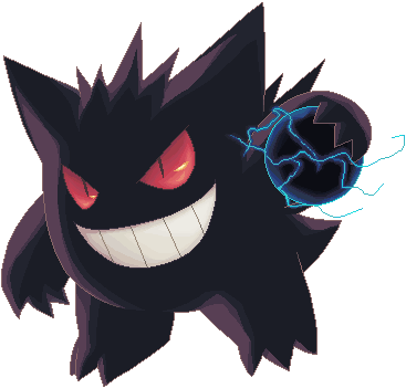 No Caption Provided - Gengar Bola Sombra (367x351), Png Download