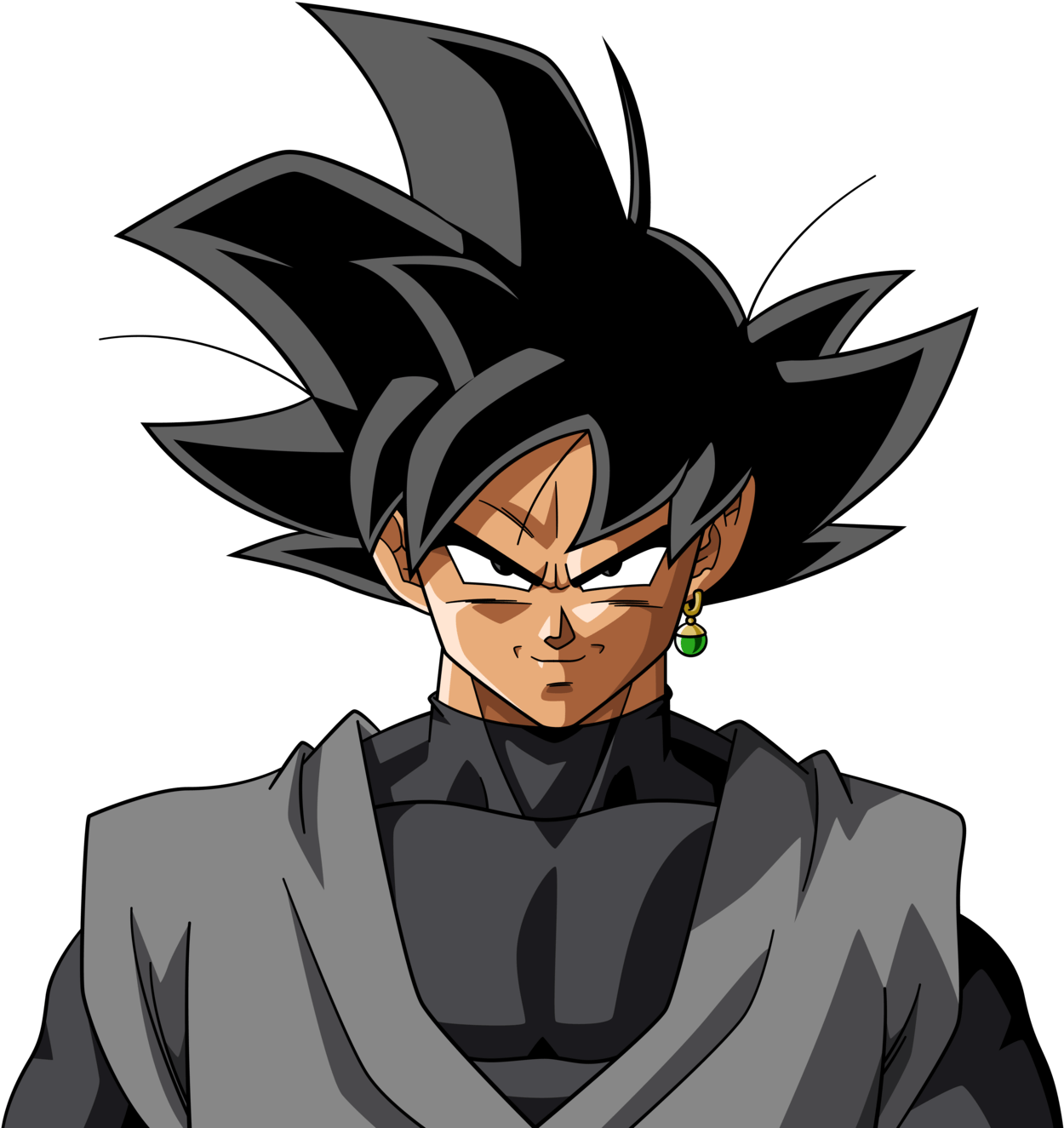 Black Goku Face - Black Goku (1280x1331), Png Download