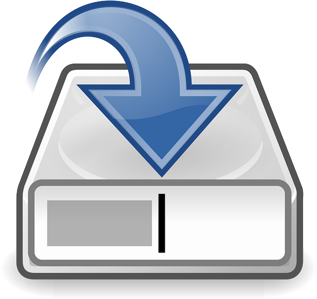 Hard Drive, Disk, Saving, Data, Add, Arrow, Icon - Backup (640x596), Png Download