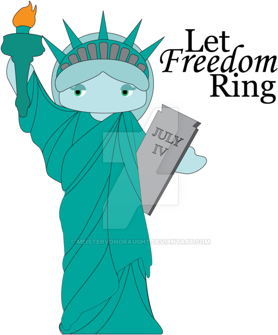 Clipart Lady Liberty Chibi By Meistervondraught On - Statue Of Liberty Chibi (600x700), Png Download
