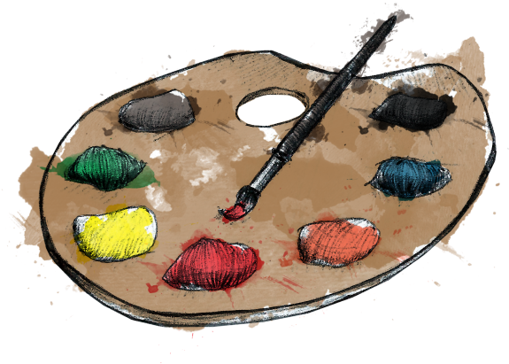 Illustration - Palette (640x435), Png Download
