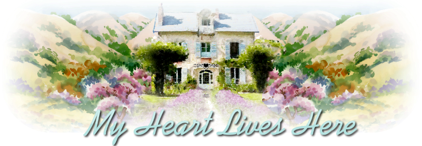 She Shared Her Spring Backyard - French Country Cottage In Provence Rings, Thistle/tan/light (850x294), Png Download