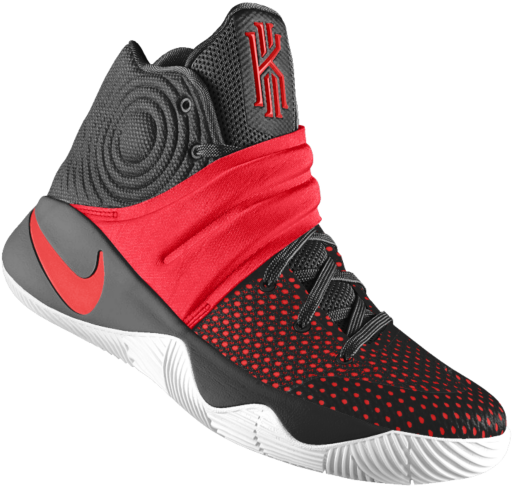 Kyrie 2 Id Kids' Basketball Shoe - Kyrie 2 Maroon And Black (640x640), Png Download