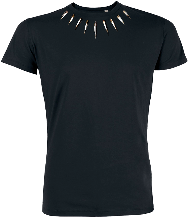 Black Panther Black - Gildan Black Womens V Neck (801x801), Png Download