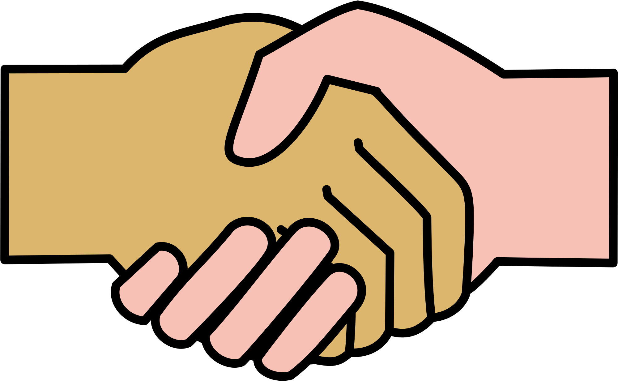Open - Handshake Icon (2000x2000), Png Download