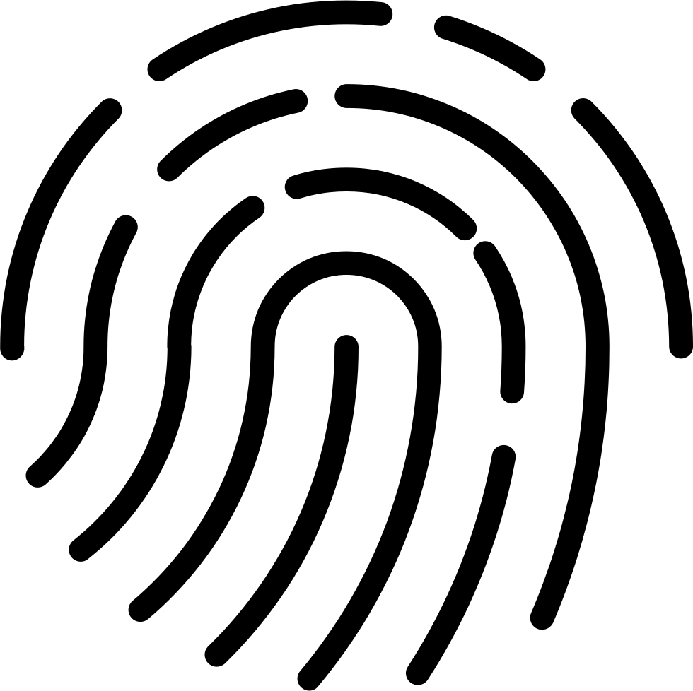 Augic Fingerprint Icon Comments - Fingerprint Icon Svg (980x978), Png Download