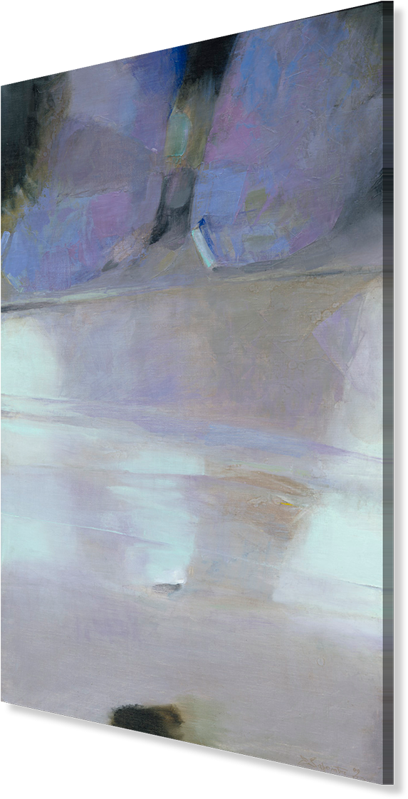 Crystal Shore, Artist Evgeny Zaremba - Painting (600x1150), Png Download
