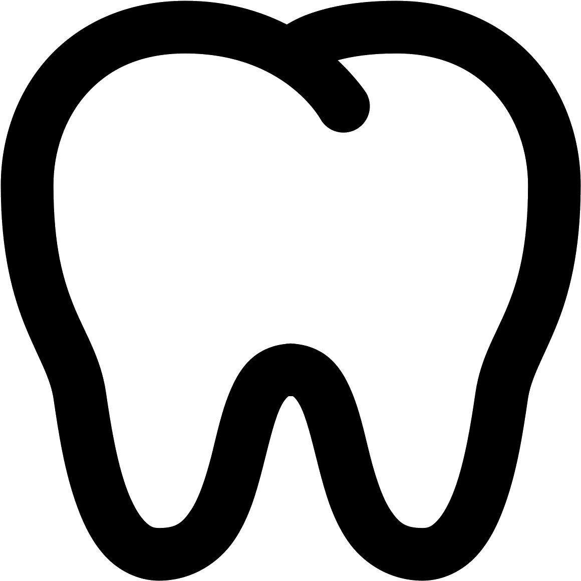 It Is An Image Of A Tooth - Tooth Icon (1600x1600), Png Download