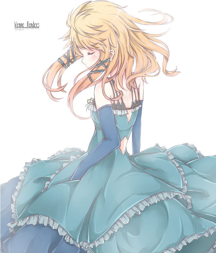 Tina Sprout Render By Wenneskies-d7pu1tl - Platinum Blonde Anime Girl (714x857), Png Download