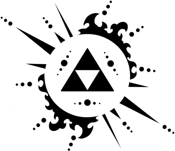 15 Triforce Symbol Png For Free Download On Mbtskoudsalg - Zelda Triforce Black And White (740x600), Png Download