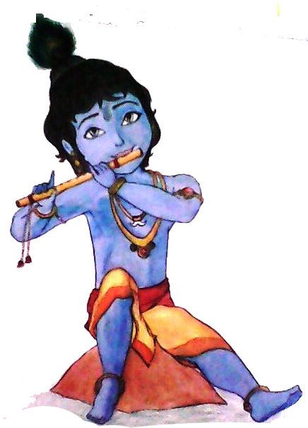 Vrindavan Bansuri - Embroidery (480x640), Png Download