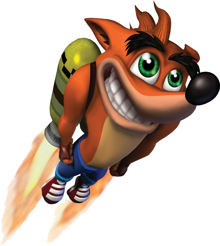 Crash Bandicoot Png Photos - Crash Bandicoot With Jet Pack (758x857), Png Download
