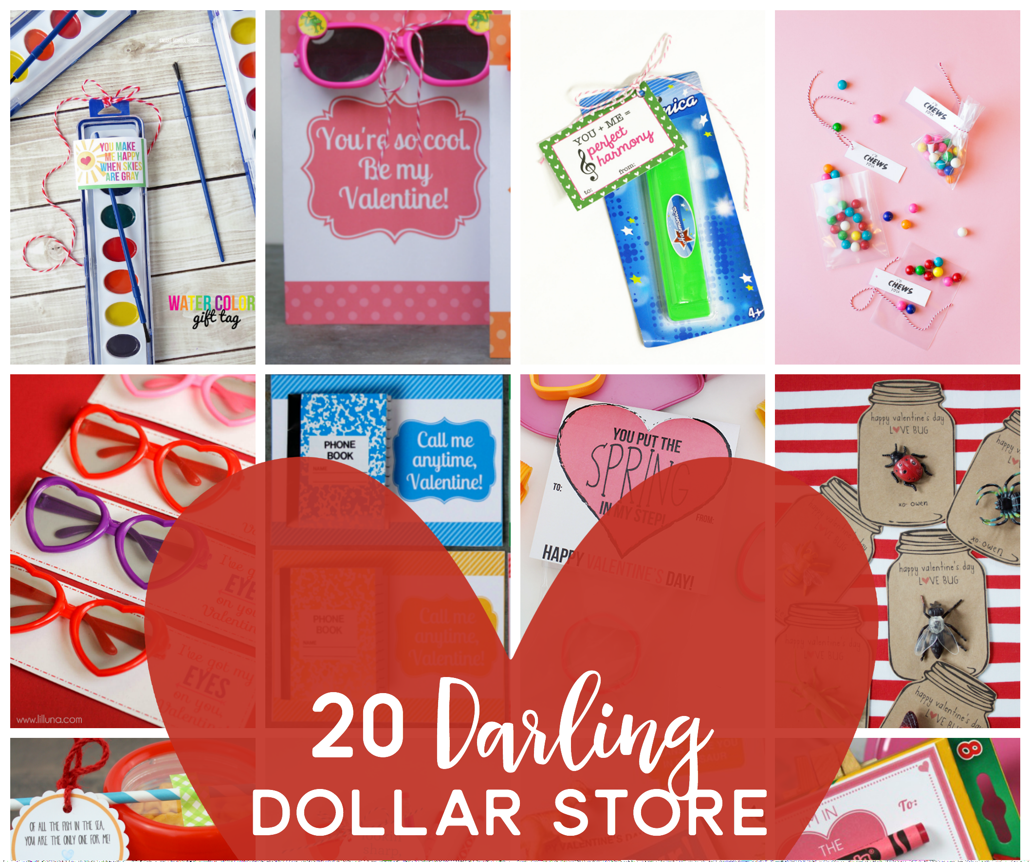 20 Darling Dollar Store Valentines - Love Bug Valentine (2115x3010), Png Download