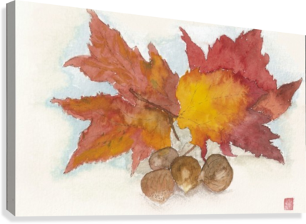 Leaves Canvas Print - Maple Leaf (429x315), Png Download