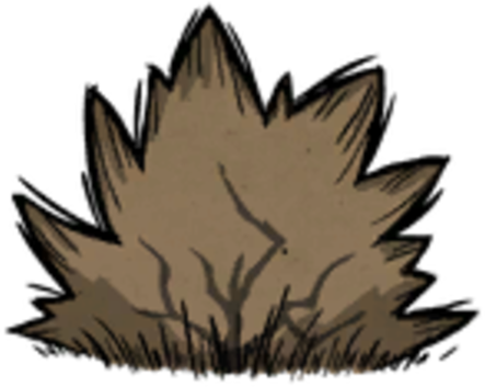 Berry Bush Withered - Dont Starve Berry Bush (443x353), Png Download