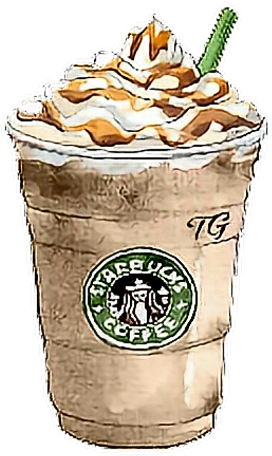 Witchy Cold Brew Coffee Trendy/hipster/ Meme" Stickers - Starbucks Draw (1024x1024), Png Download