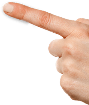 Finger Pointing Left From Right - Finger Pointing To The Left (400x400), Png Download