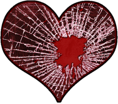 Source - Shattered Heart (400x352), Png Download