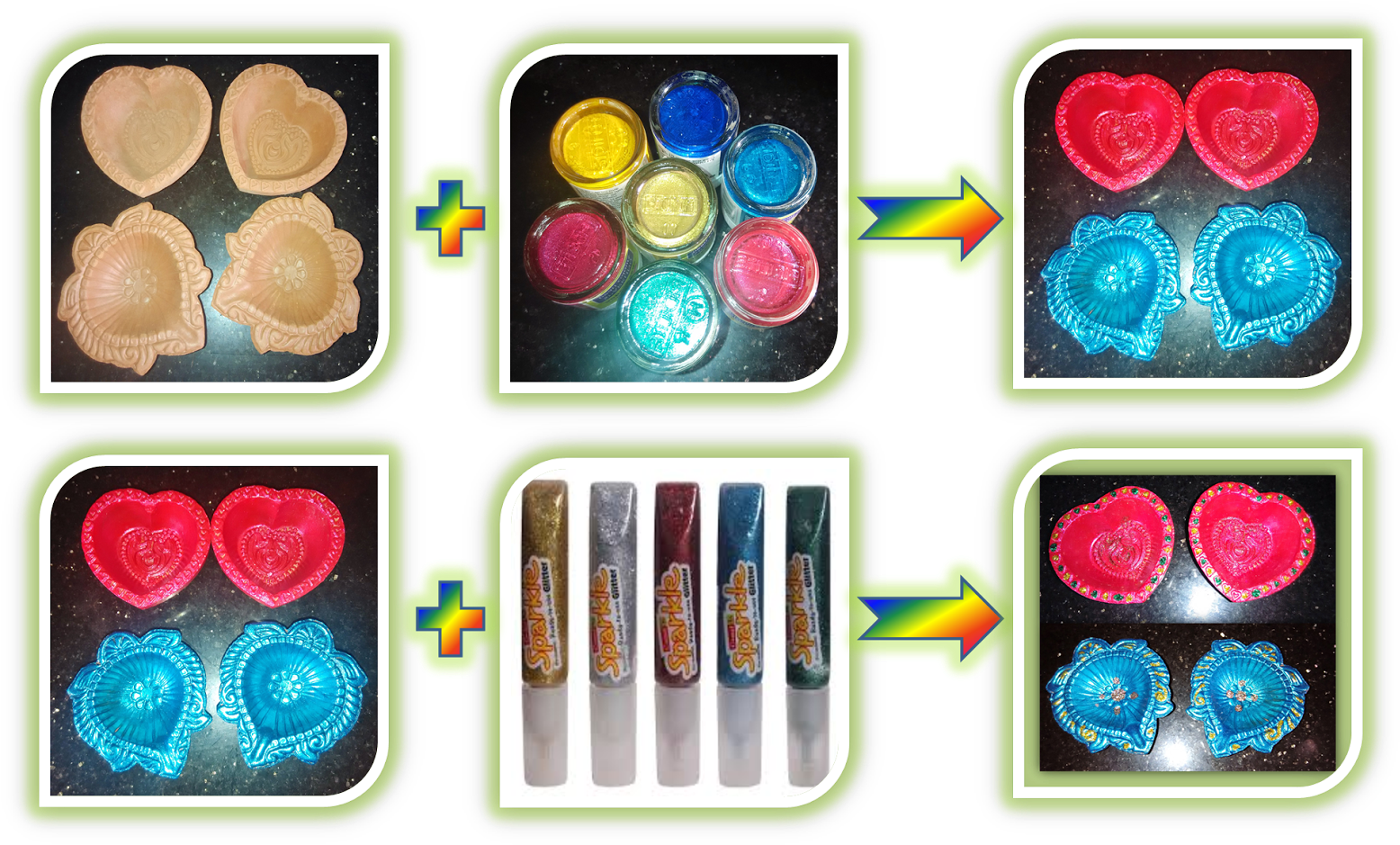 This Year I Also Made Some Decorative Diya's - Chocolate (1600x984), Png Download