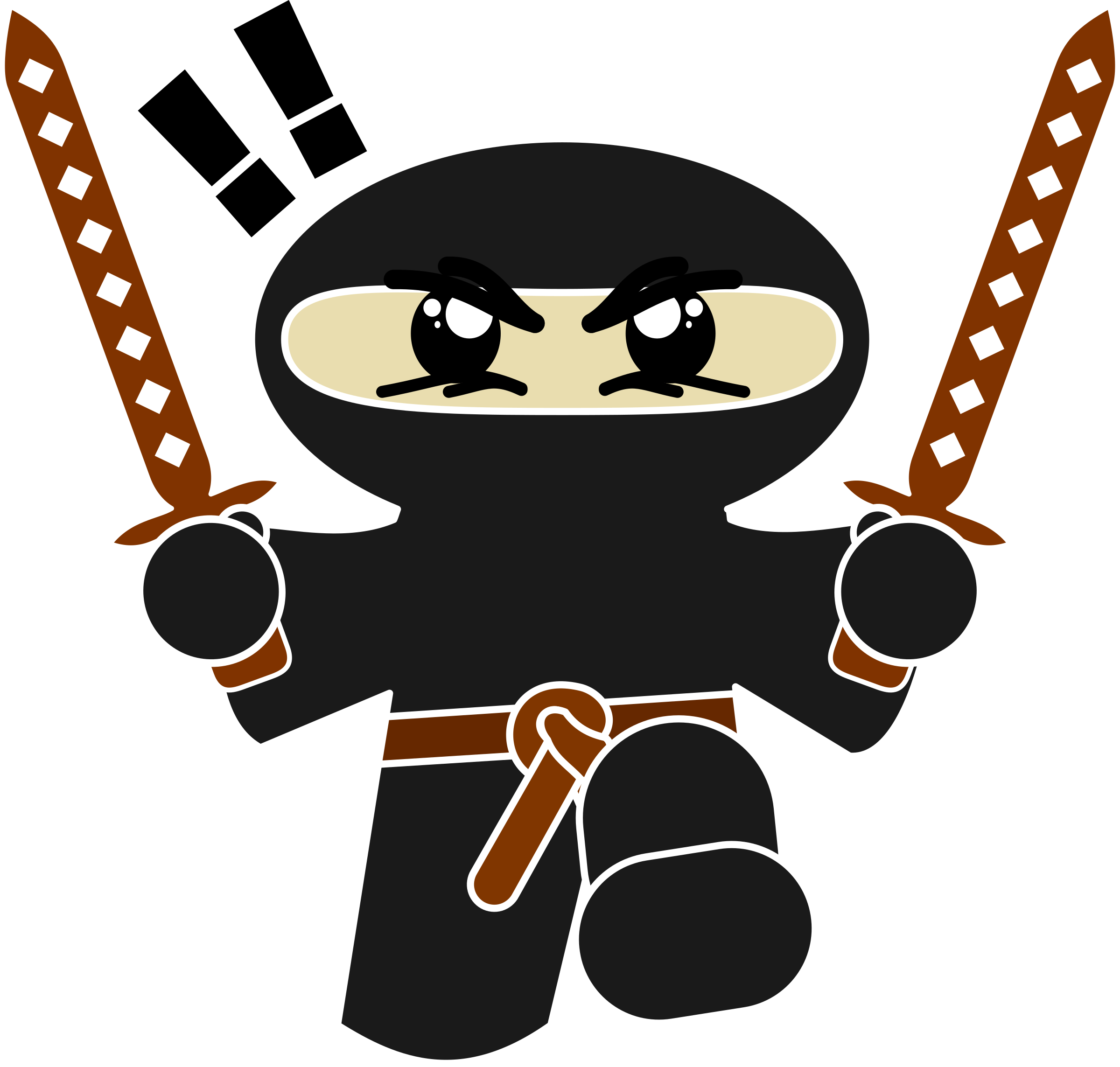 This Free Icons Png Design Of Pretzel Ninja (2400x2287), Png Download