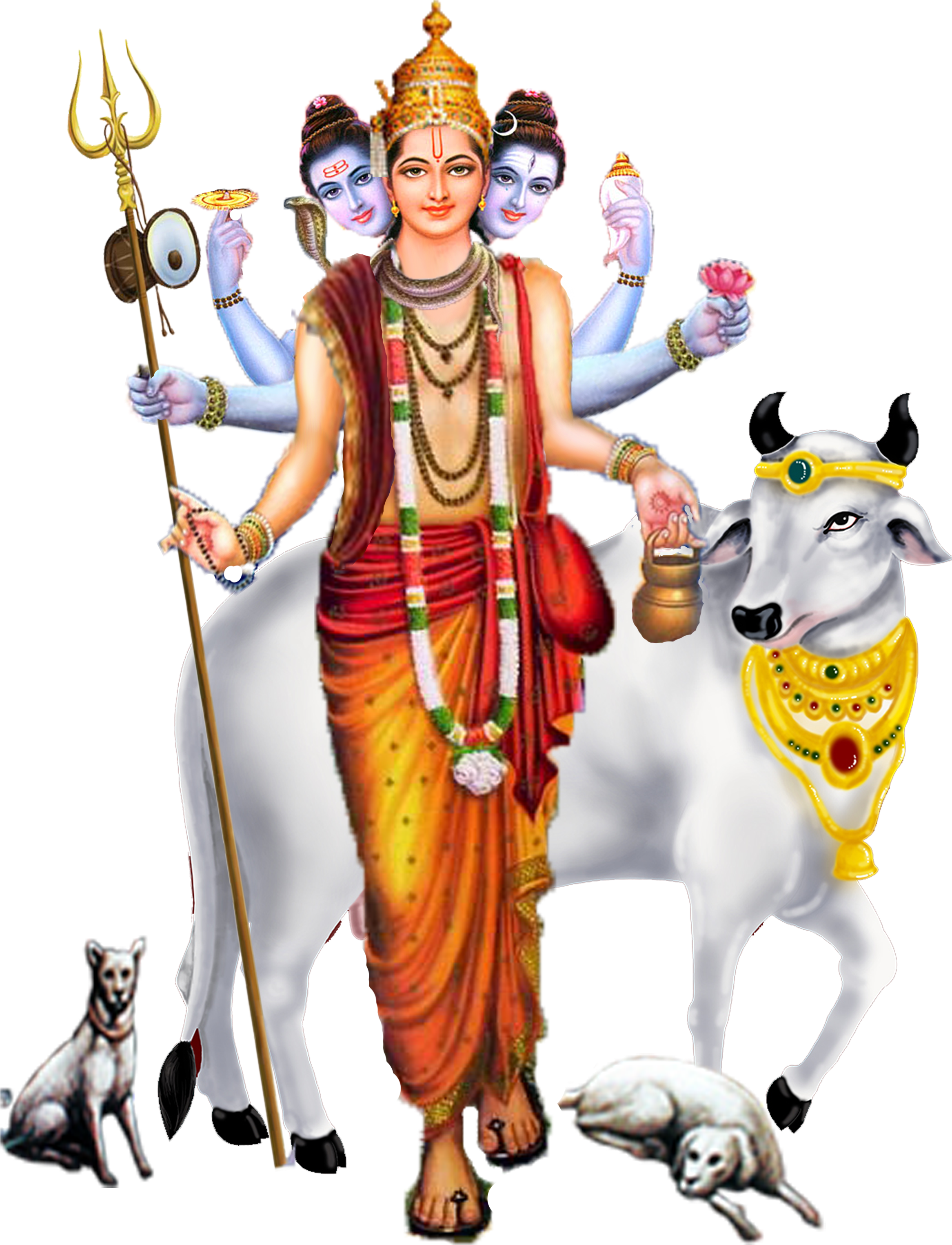 Lord Dattatreya Png (2550x3300), Png Download