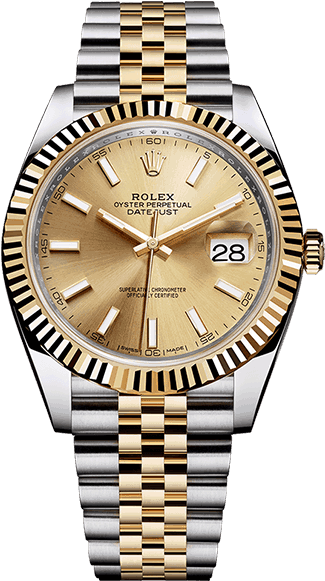 Rolex - Rolex Datejust 41 Gold (640x800), Png Download