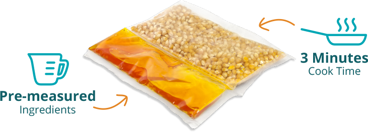 Popcorn Seeds & Oil - Oil (731x263), Png Download