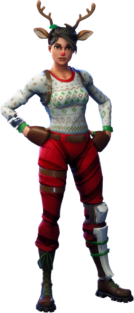 Fix This Skin Please - Fortnite Red Nose Raider Png (436x1019), Png Download